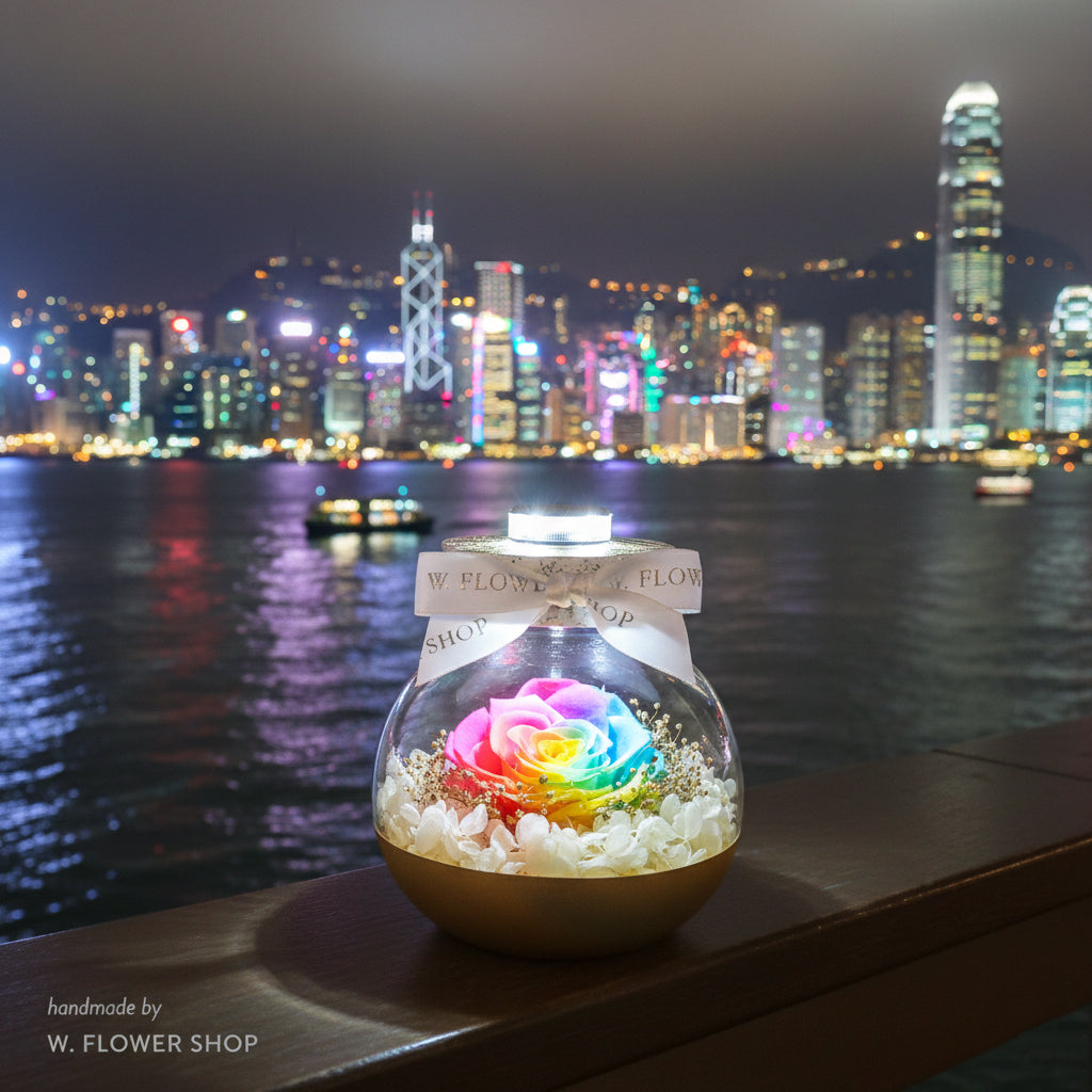 Little Wishful Glass - Fantasy Rainbow