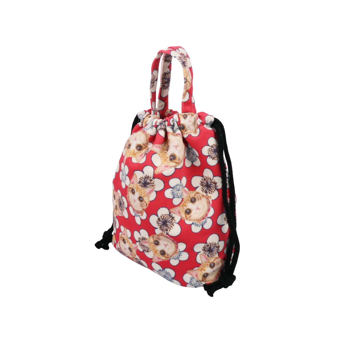 Drawstring Bucket Bag - Plum Bossom