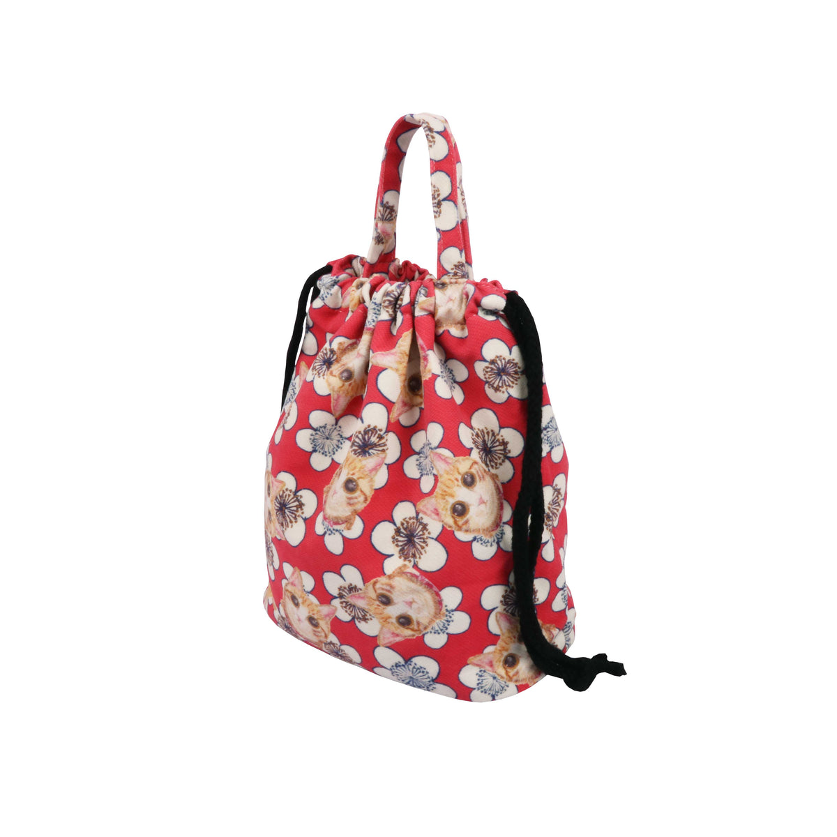 Drawstring Bucket Bag - Plum Bossom