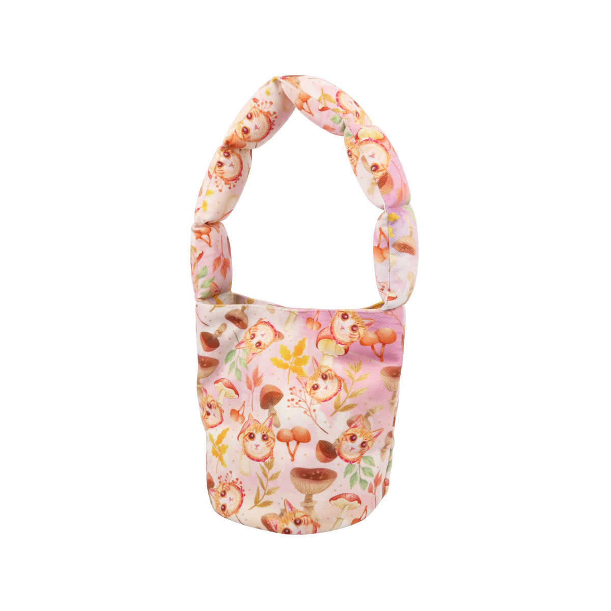 Shoulder Bucket Bag - Mushroom (Pink)